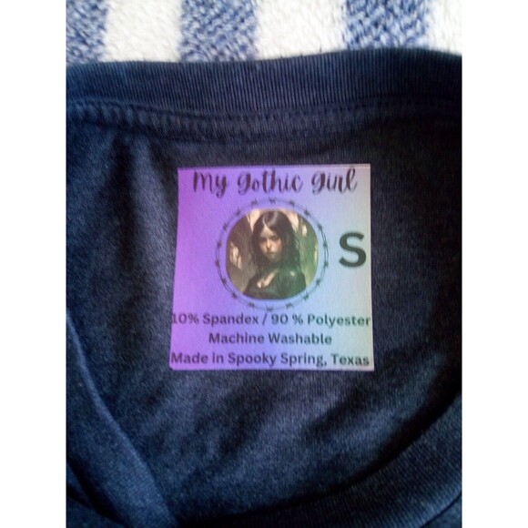 My Gothic Girl T-Shirt Women's S Dark Gray She Comes From Outer Space Streetwear - Picture 9 of 9